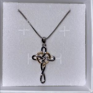 YFN Celtic infinity cross necklace